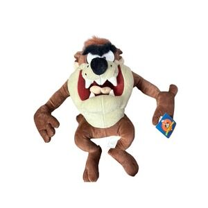Vintage LOONEY TUNES Taz Tasmanian Devil Plush Stuffed Animal Toy Nanco 13 inche